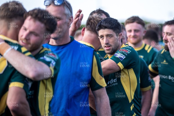 100525 - Nant Conwy v Bethesda - North Wales Division 1 Cup Final - Nant Conwy players celebrate at full time