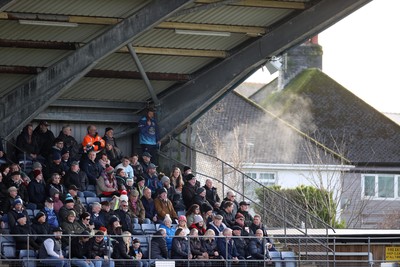 100126 - Narberth v Pontypridd RFC - WRU Premiership - Fans watch the game