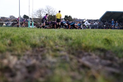 100126 - Narberth v Pontypridd RFC - WRU Premiership - Scrum