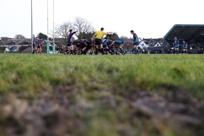 100126 - Narberth v Pontypridd RFC - WRU Premiership - Scrum