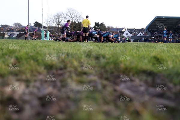 100126 - Narberth v Pontypridd RFC - WRU Premiership - Scrum