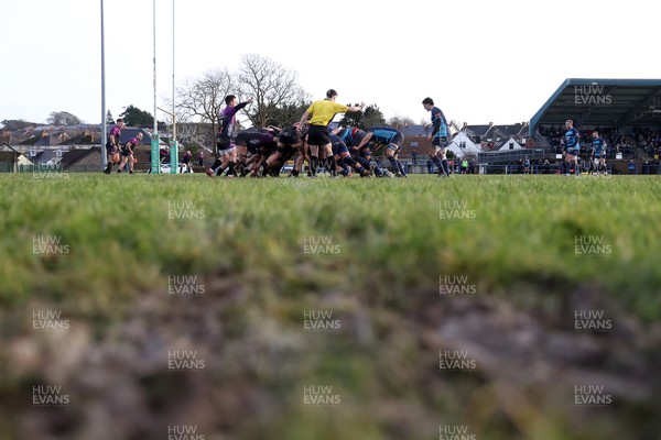 100126 - Narberth v Pontypridd RFC - WRU Premiership - Scrum