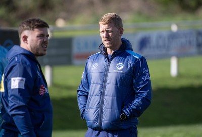 101026 - Narberth v Pontypridd - Admiral WRU Premiership - Narberth Coach Lloyd Phillips