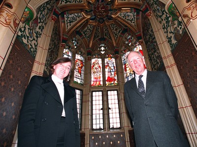 231195 - National Heritage Memorial Fund - Lord Rothschild, Chairman, and Anthea Case, Director, at Cardiff Castle for the publication of the Annual Report 