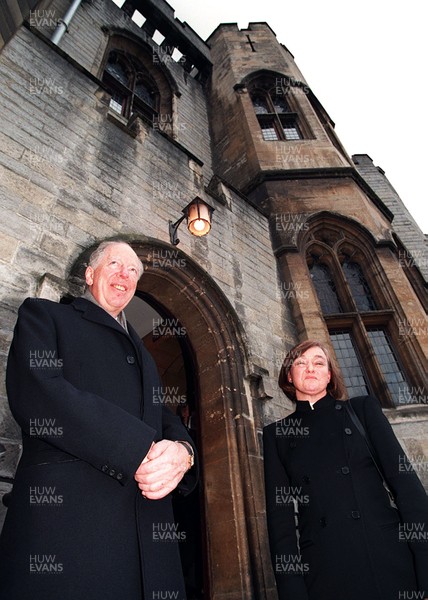 231195 - National Heritage Memorial Fund - Lord Rothschild, Chairman, and Anthea Case, Director, at Cardiff Castle for the publication of the Annual Report 