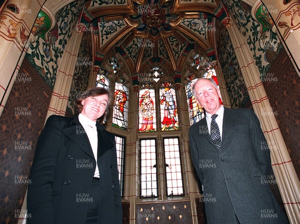 231195 - National Heritage Memorial Fund - Lord Rothschild, Chairman, and Anthea Case, Director, at Cardiff Castle for the publication of the Annual Report 