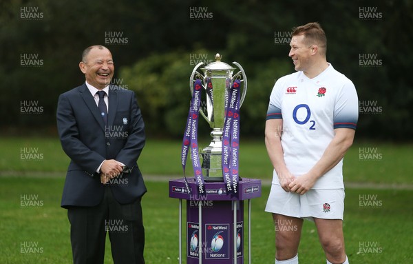 240118 - Natwest 6 Nations Launch - England Head Coach Eddie Jones and Captain Dylan Hartley