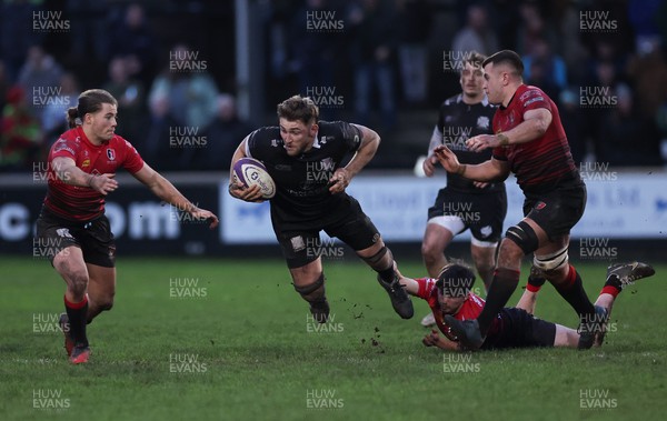 261223 - Neath RFC v Aberavon RFC, Indigo Group Welsh Premiership - Morgan Kneath of Neath is tackled