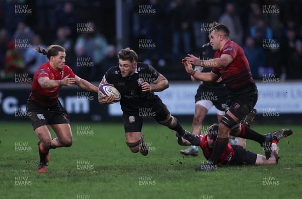 261223 - Neath RFC v Aberavon RFC, Indigo Group Welsh Premiership - Morgan Kneath of Neath is tackled