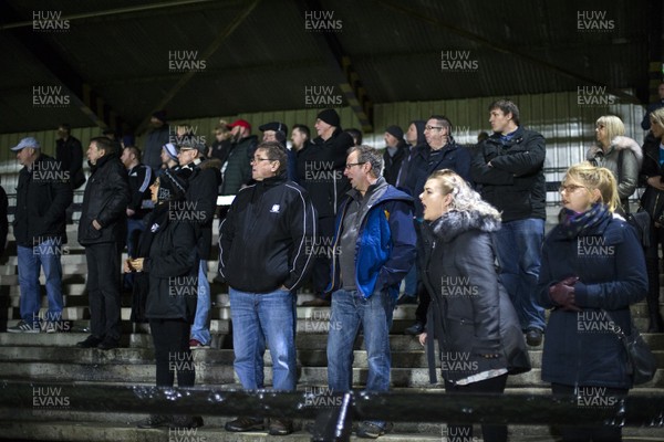 071218 - Neath RFC v Llanelli RFC - Principality Premiership - Neath supporters watch the game