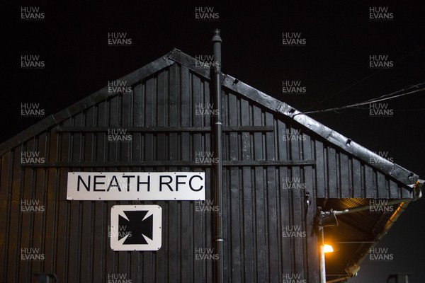 071218 - Neath RFC v Llanelli RFC - Principality Premiership - General View of The Gnoll