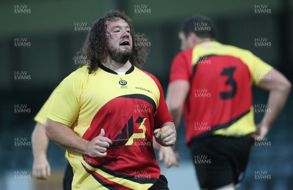 240812 - Neath RFC v Adam Jones Invitation XV, Adam Jones Testimonial Match - Adam Jones in action during his Testimonial Match