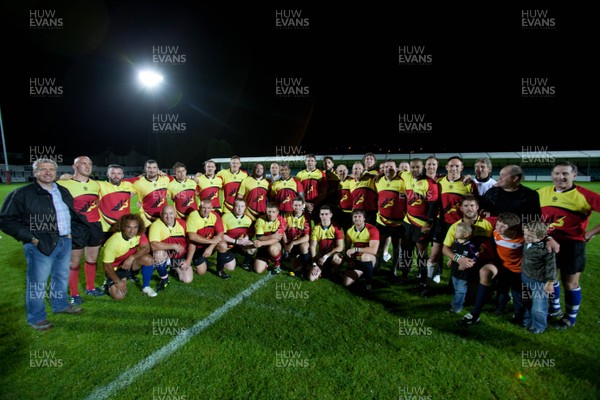 240812 - Neath RFC v Adam Jones Invitation XV, Adam Jones Testimonial Match - The Adam JOnes Invitational XV get together at the end of the end of the match