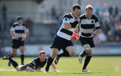 17.04.10 - Neath v Bedwas - Principality Premiership - Neath's Gareth King runs in to score try. 