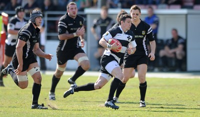 17.04.10 - Neath v Bedwas - Principality Premiership - Neath's Kristian Phillips breaks away. 