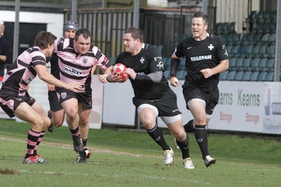 250212 - Neath v Cardiff - Welsh Premiership - Paul James of Neath on the attack