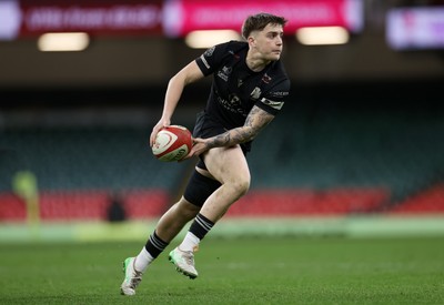120426 - Neath v Merthyr - Mens Premiership Cup Final - Luke Davies of Neath