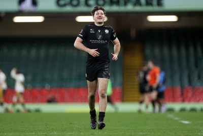 120426 - Neath v Merthyr - Mens Premiership Cup Final - Try scorer Llewellyn Hawkes of Neath