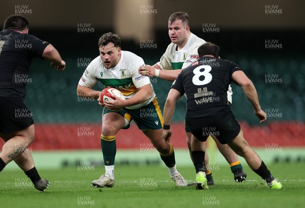 120426 - Neath v Merthyr - Mens Premiership Cup Final - Ellis Shipp of Merthyr