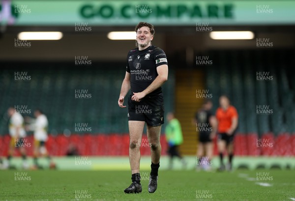 120426 - Neath v Merthyr - Mens Premiership Cup Final - Try scorer Llewellyn Hawkes of Neath