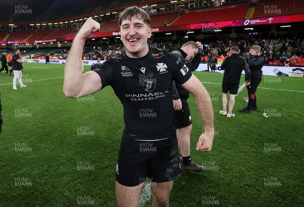 120426 - Neath v Merthyr - Mens Premiership Cup Final - Try scorer Llewellyn Hawkes of Neath