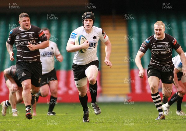 040513 Neath RFC v Pontypridd RFC -Neath's Dafydd Howells runs in to score a try