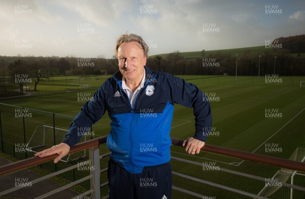 240118 - Cardiff City manager Neil Warnock at the club's training base near Cardiff ahead of this weekends FA Cup match with Manchester City