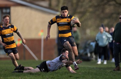 010325 - Nelson Nomads v Aberdare Athletic - WRU Athletic Mid District Division A - Noah Phillips of Aberdare 