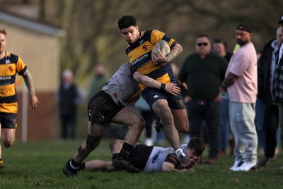 010325 - Nelson Nomads v Aberdare Athletic - WRU Athletic Mid District Division A - Noah Phillips of Aberdare 