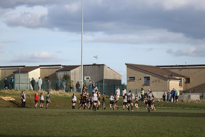 010325 - Nelson Nomads v Aberdare Athletic - WRU Athletic Mid District Division A - General View of a grass roots rugby game