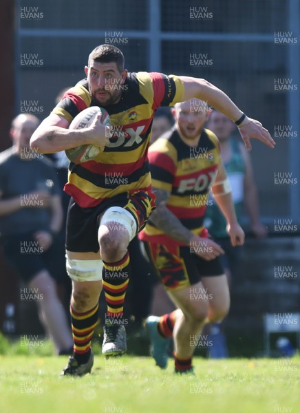 050518 - WRU National Leagues Division 1 East - Nelson v Brynmawr - Adam Lane of Brynmawr on the attack