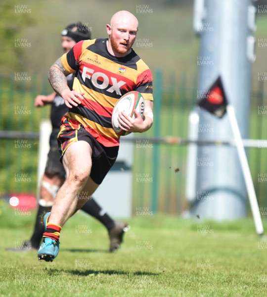 050518 - WRU National Leagues Division 1 East - Nelson v Brynmawr - Craig Fillier of Brynmawr running in for a try