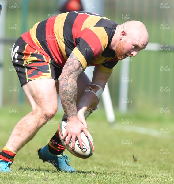050518 - WRU National Leagues Division 1 East - Nelson v Brynmawr - Craig Fillier of Brynmawr scores a try