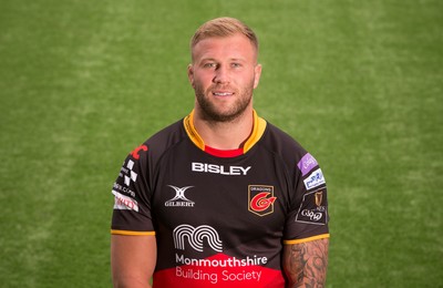 240518 - New Dragons Signings - New Dragons signing Ross Moriarty at Rodney Parade