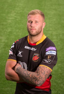240518 - New Dragons Signings - New Dragons signing Ross Moriarty at Rodney Parade