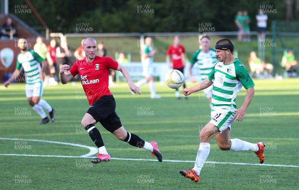 150721 The New Saints v Glentoran, UEFA Europa Conference League First Qualifying Round Second Leg - Adrian Cieslewicz of The New Saints presses towards goal