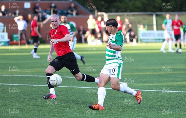 150721 The New Saints v Glentoran, UEFA Europa Conference League First Qualifying Round Second Leg - Adrian Cieslewicz of The New Saints presses towards goal