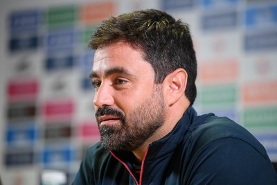 241125 - Vitor Matos is announced as new Swansea City Head Coach in a press conference at the Swanseacom Stadium 