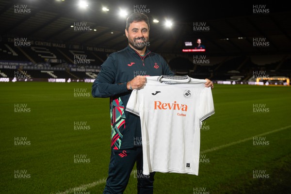 241125 - Vitor Matos is announced as new Swansea City Head Coach at the Swanseacom Stadium 