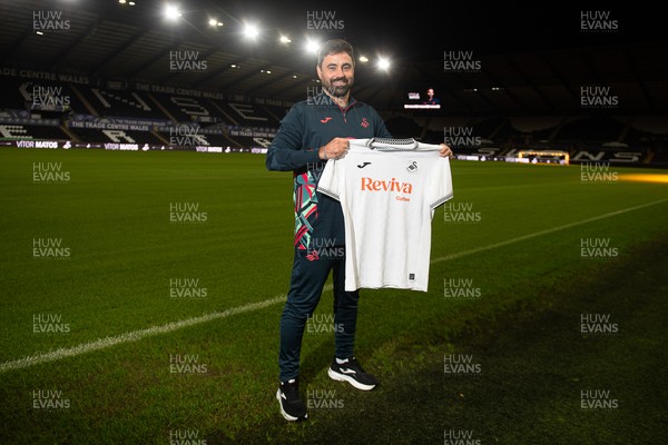 241125 - Vitor Matos is announced as new Swansea City Head Coach at the Swanseacom Stadium 
