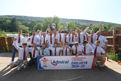 170525 - New Tredegar League Presentation - Admiral National League 6 East A - New Tredegar Celebrate lifting the trophy