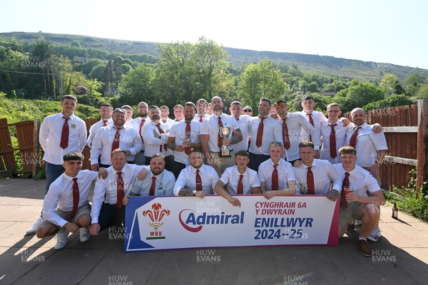 170525 - New Tredegar League Presentation - Admiral National League 6 East A - New Tredegar Celebrate lifting the trophy