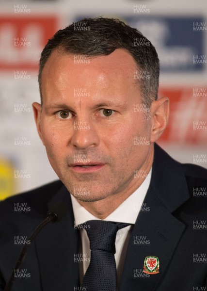 150118 - New Wales Football Manager - Ryan Giggs is announced as the new manager of the Wales Football team at a press conference at Hensol Castle, Cardiff