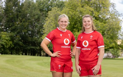 070725  Wales Women Rugby Squad - New Wales Senior Women co-captains Alex Callender, left and Kate Williams