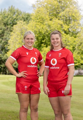 070725  Wales Women Rugby Squad - New Wales Senior Women co-captains Alex Callender, left and Kate Williams