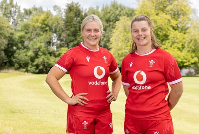 070725  Wales Women Rugby Squad - New Wales Senior Women co-captains Alex Callender, left and Kate Williams