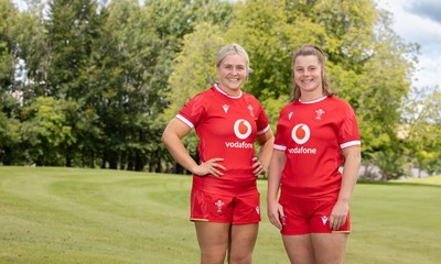 070725  Wales Women Rugby Squad - New Wales Senior Women co-captains Alex Callender, left and Kate Williams