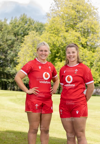 070725  Wales Women Rugby Squad - New Wales Senior Women co-captains Alex Callender, left and Kate Williams