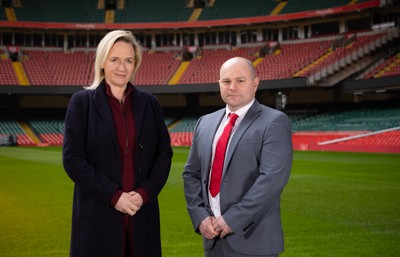 200125  New Wales Women’s Rugby Head Coach Announcement, Principality Stadium - Sean Lynn who has been appointed Head Coach of the Wales Women’s Rugby Team, with Belinda Moore, Head of Women’s rugby