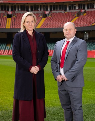 200125  New Wales Women’s Rugby Head Coach Announcement, Principality Stadium - Sean Lynn who has been appointed Head Coach of the Wales Women’s Rugby Team, with Belinda Moore, Head of Women’s rugby